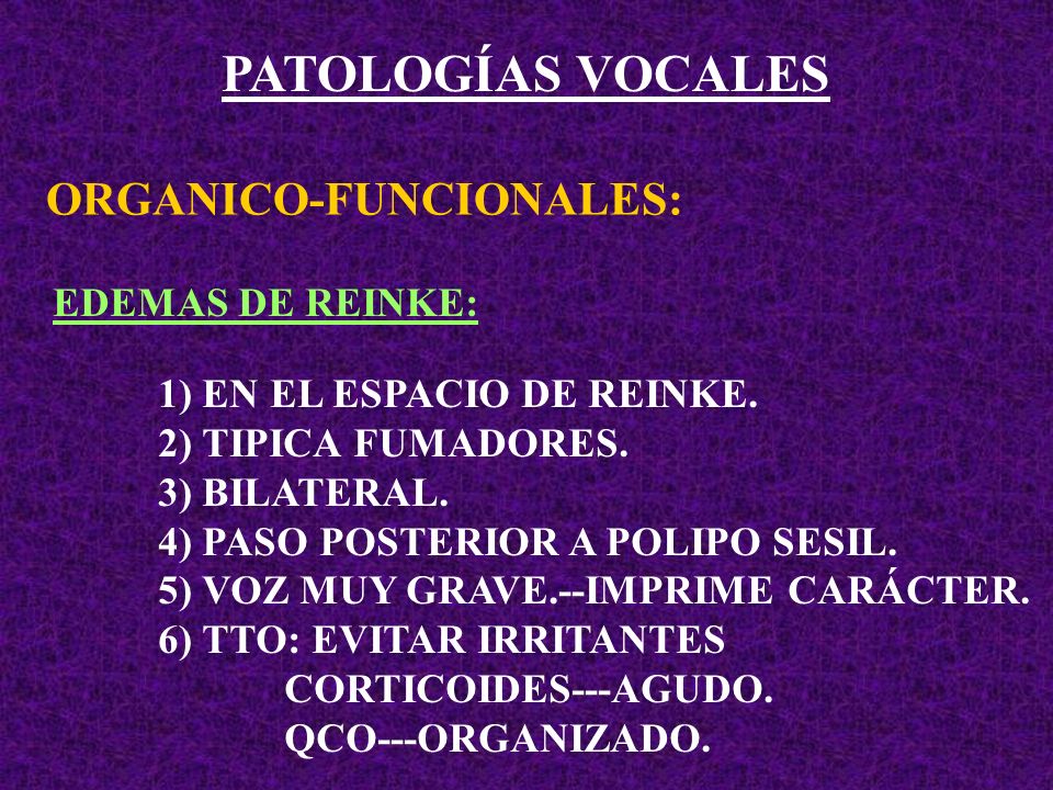 Espacio de reinke funcion